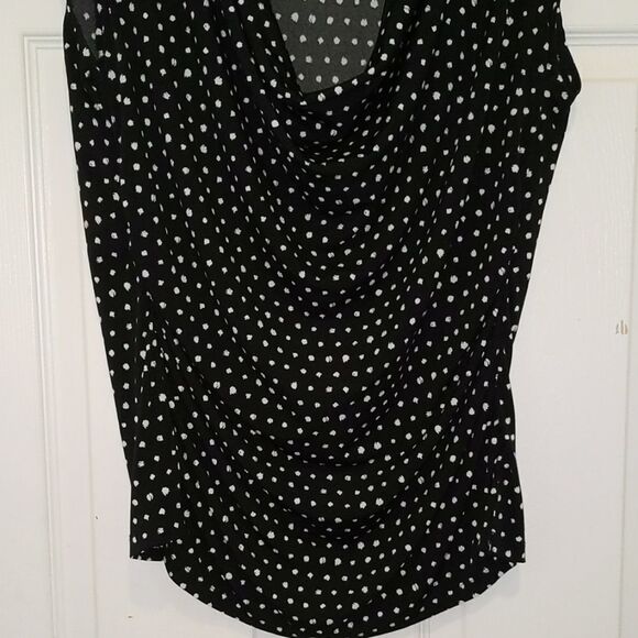 Worthington black/cream blouse  Sz PL NWOT - Picture 2 of 6
